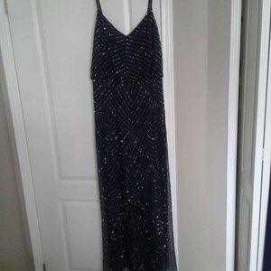 Adrianna Papell size 18 dark blue event dress. Wedding, prom, special occasion